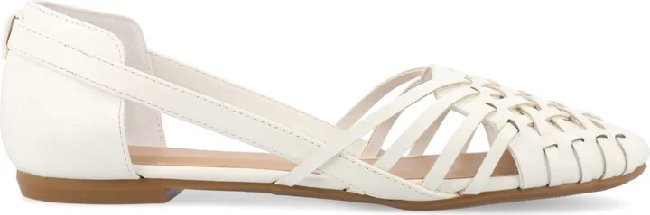 Journee Collection Women's Ekko Woven Round Toe Flats - Image 10