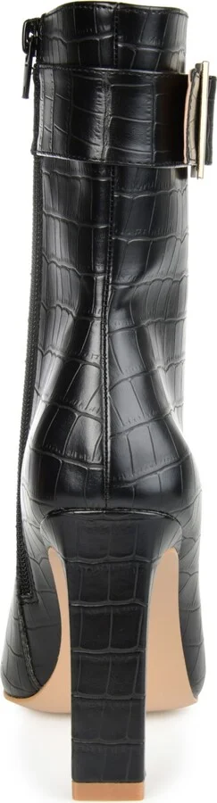 Journee Collection Women's Elanie Croc Booties - Image 7