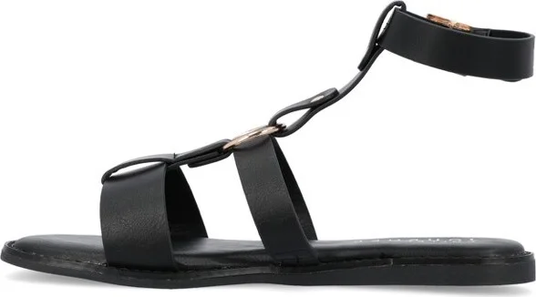 Journee Collection Women's Eleanora Multi Strap Flat Sandal Green - Image 3