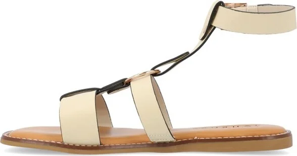 Journee Collection Women's Eleanora Multi Strap Flat Sandal Green - Image 5