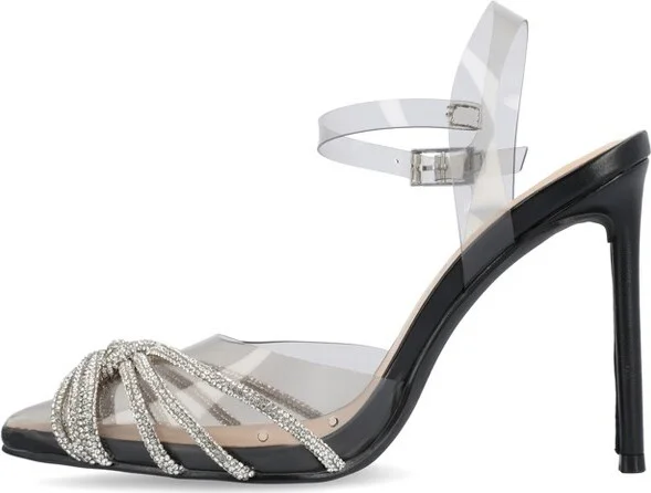 Journee Collection Women's Eleora High Heel Pointed Toe Pumps Black - Image 5