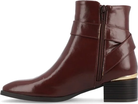 Journee Collection Women's Elley Booties Brown - Image 2