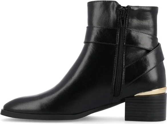 Journee Collection Women's Elley Booties Brown - Image 4