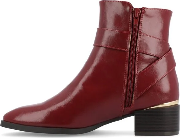 Journee Collection Women's Elley Booties Brown - Image 7