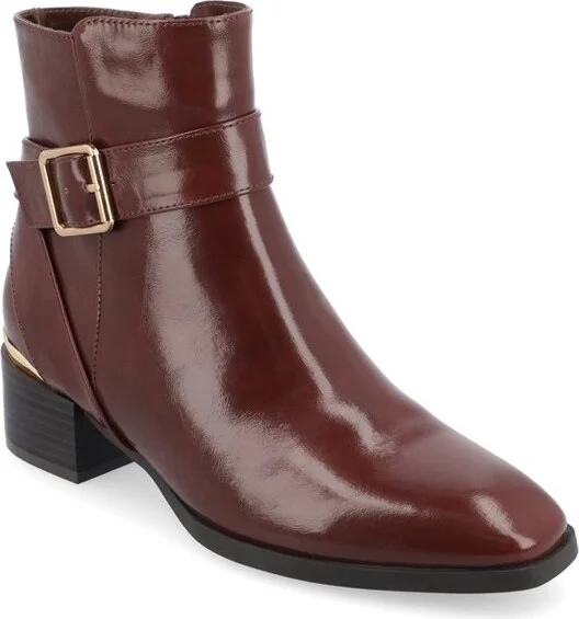 Journee Collection Women's Elley Booties Brown