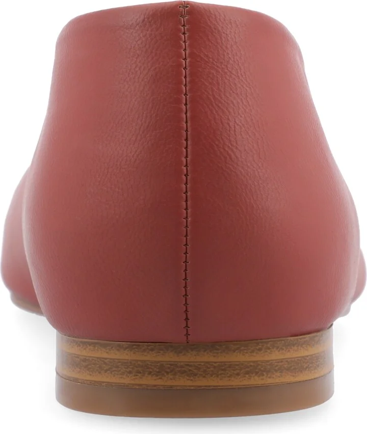 Journee Collection Women's Elowen Tru Comfort Foam Slip On Slim Squared Off Pointed Toe Flats - Image 3