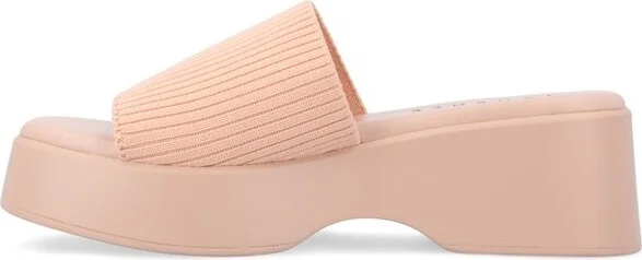 Journee Collection Women's Emani Platform Slip On Sandal Blush - Image 2