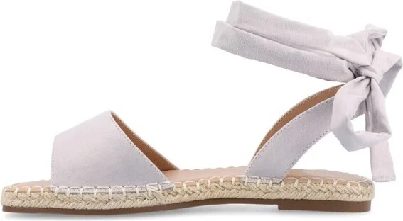 Journee Collection Women's Emelie Espadrille Flat Sandals Rose - Image 5