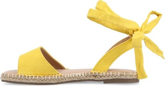 Journee Collection Women's Emelie Espadrille Flat Sandals Rose - Image 9