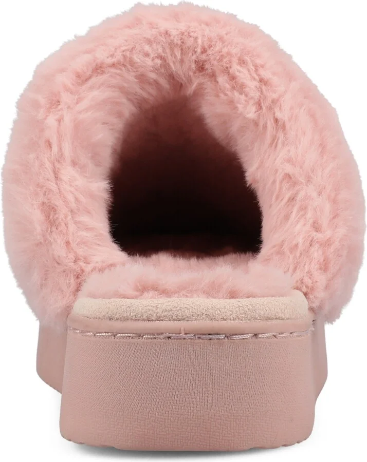 Journee Collection Women's Emmber Rhinestone Platform Slippers - Image 7