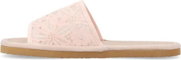 Journee Collection Women's Eniola Slide Flat Sandals Pink - Image 2