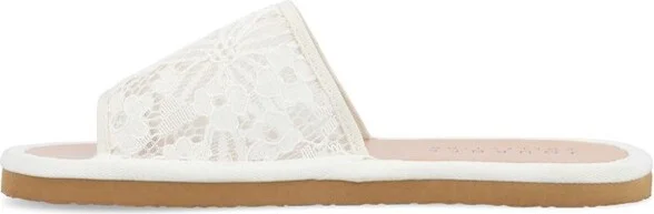 Journee Collection Women's Eniola Slide Flat Sandals Pink - Image 3