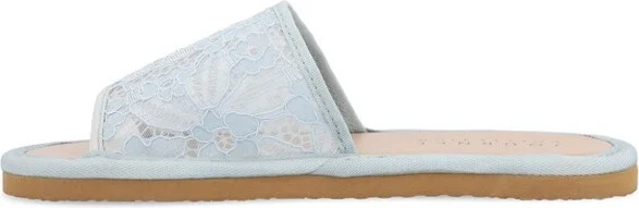 Journee Collection Women's Eniola Slide Flat Sandals Pink - Image 4