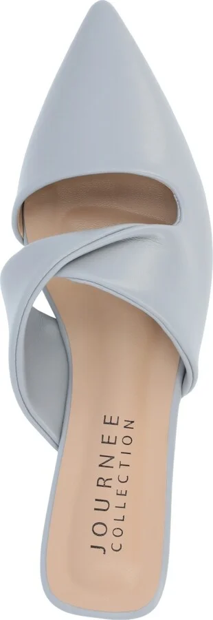 Journee Collection Women's Enniss Twist Cutout Pointed Toe Mules - Image 5