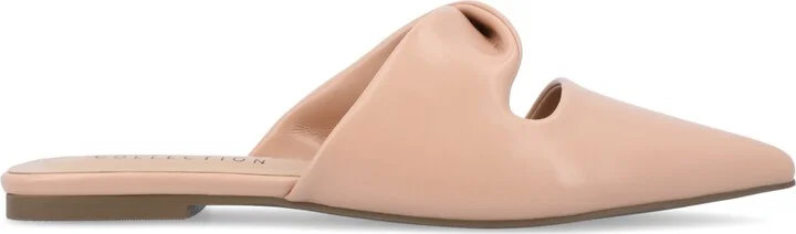 Journee Collection Women's Enniss Twist Cutout Pointed Toe Mules - Image 7