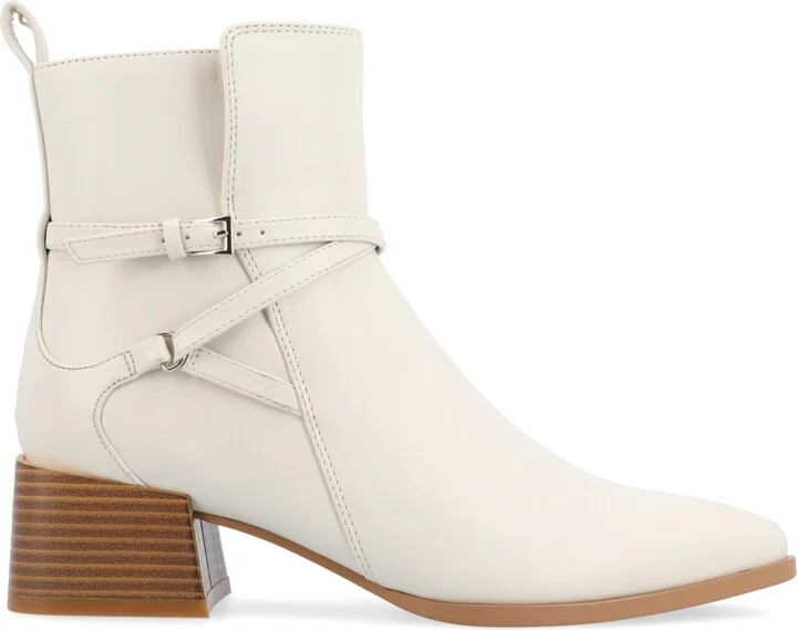 Journee Collection Women's Estelle Stacked Block Heel Booties - Image 2