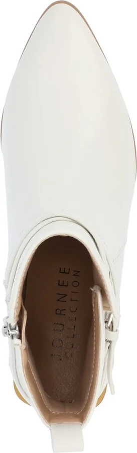 Journee Collection Women's Estelle Stacked Block Heel Booties - Image 4