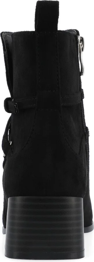 Journee Collection Women's Estelle Stacked Block Heel Booties - Image 7
