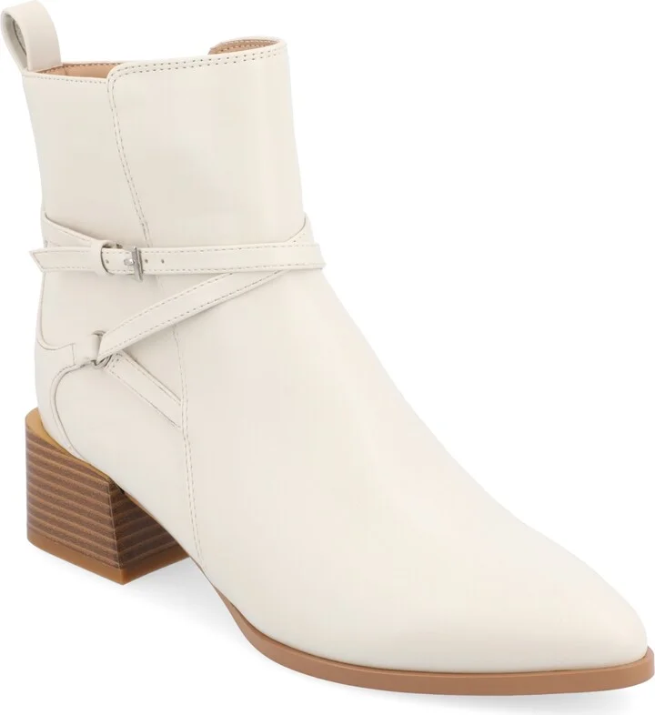 Journee Collection Women's Estelle Stacked Block Heel Booties