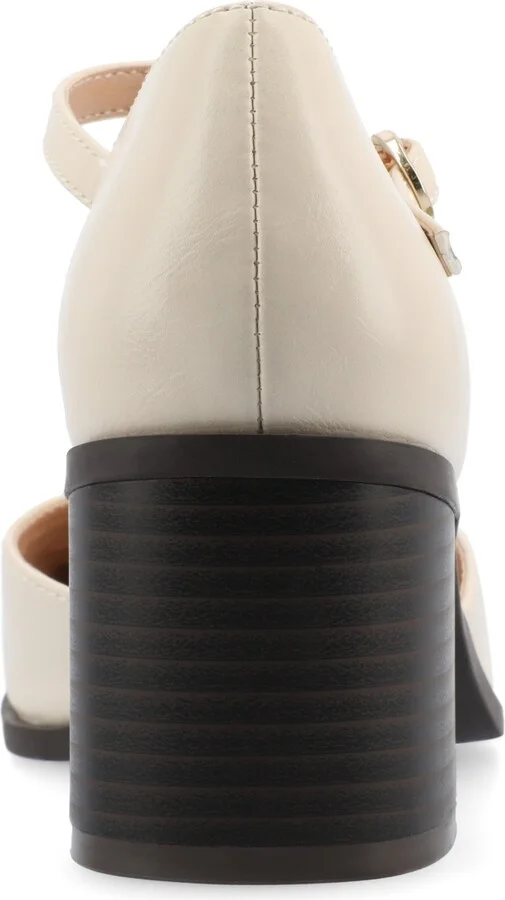 Journee Collection Women's Evangeline Square Toe Pumps - Image 3