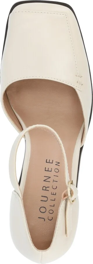 Journee Collection Women's Evangeline Square Toe Pumps - Image 4