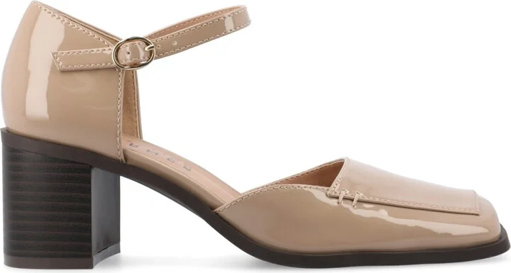 Journee Collection Women's Evangeline Square Toe Pumps - Image 6