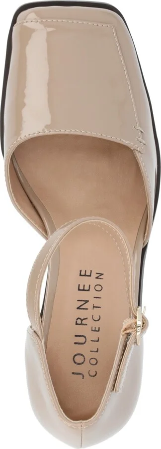 Journee Collection Women's Evangeline Square Toe Pumps - Image 8