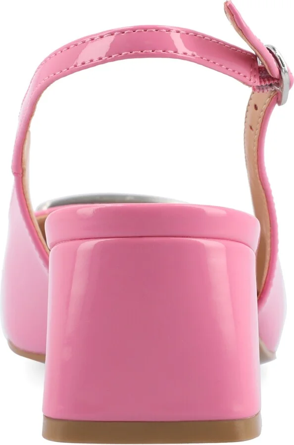 Journee Collection Women's Everlee Slingback Square Toe Pumps - Image 3