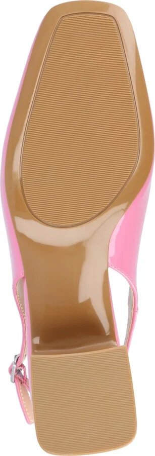 Journee Collection Women's Everlee Slingback Square Toe Pumps - Image 5