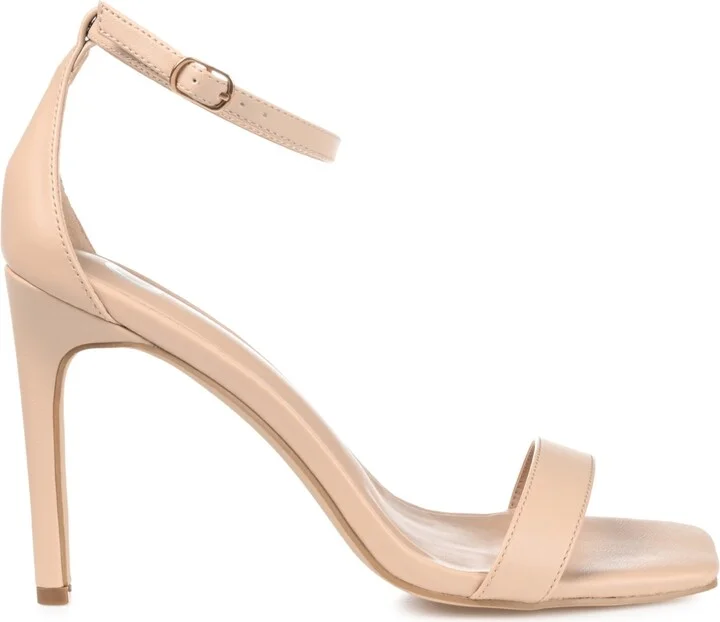 Journee Collection Women's Everton Ankle Strap Stiletto Sandals and Pouch Set - Image 2