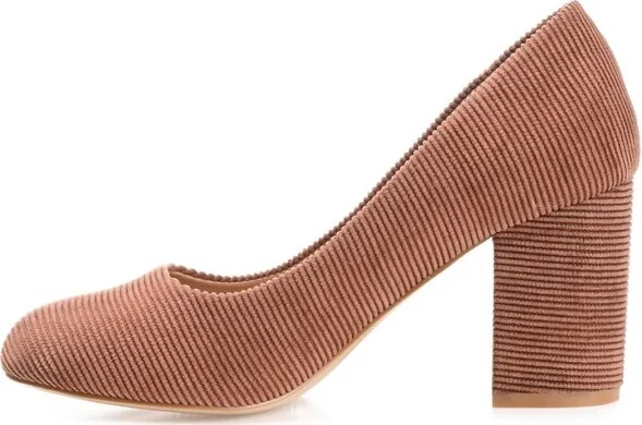 Journee Collection Women's Fai Round Toe Mid Block Heel Pumps Green - Image 5