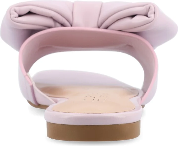 Journee Collection Women's Fayre Oversized Bow Flat Sandals - Image 3