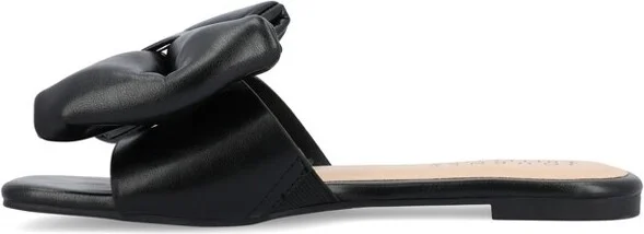 Journee Collection Women's Fayre Slip On Slide Flat Sandals Blue - Image 8