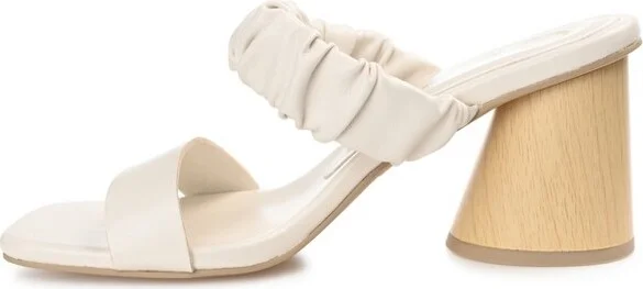Journee Collection Women's Fayth Open Square Toe Block Heel Sandals Green - Image 5