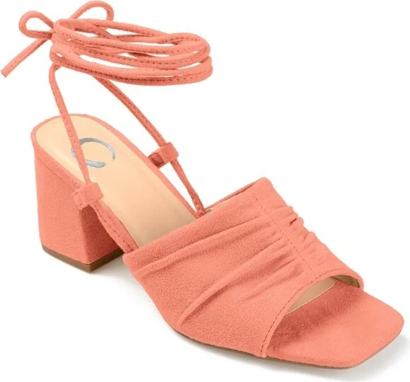 Journee Collection Women's Felisity Open Square Toe Block Heel Sandals Black
