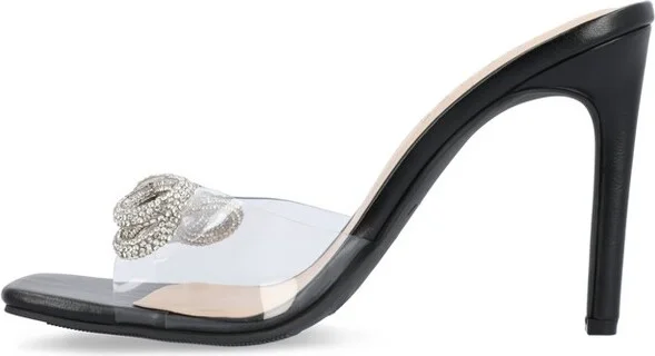 Journee Collection Women's Fenella High Heel Open Toe Pumps White - Image 5