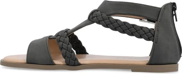 Journee Collection Women's Florence Gladiator Flat Sandals Coral - Image 4