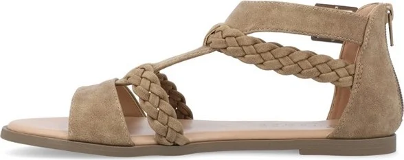 Journee Collection Women's Florence Gladiator Flat Sandals Coral - Image 6