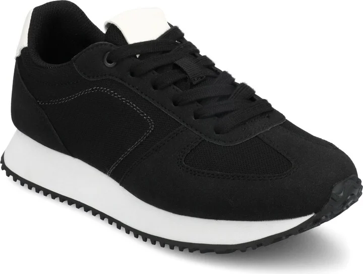 Journee Collection Women's Flow Lace Up Jogger Sneakers