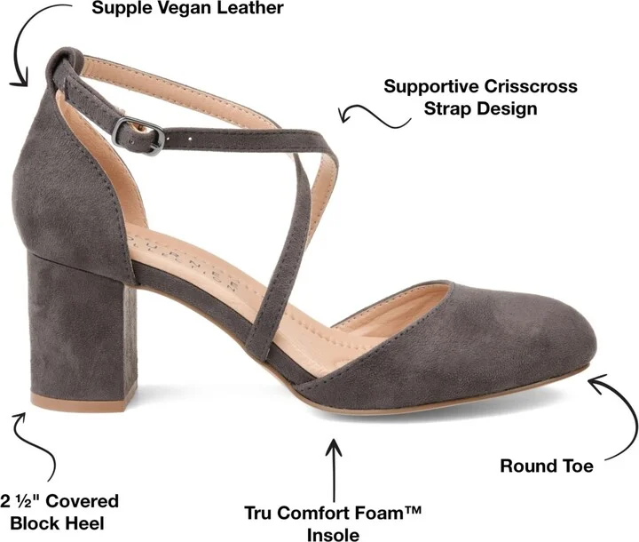 Journee Collection Women's Foster Crisscross Heels - Image 6
