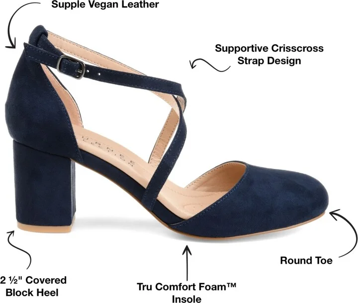 Journee Collection Women's Foster Crisscross Heels - Image 11