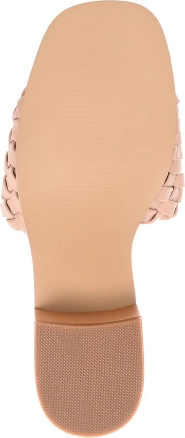 Journee Collection Women's Fylicia Woven Block Heel Slide Sandals - Image 9