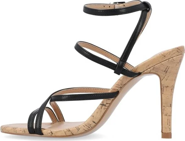 Journee Collection Women's Fylissa Multi Strap Stiletto Open Toe Pumps Blue - Image 3