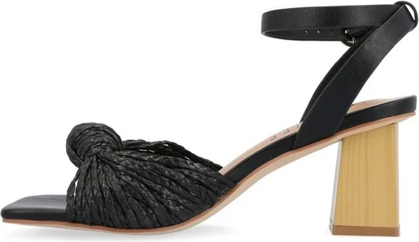 Journee Collection Women's Galinda Low Block Heel Sandals Pink - Image 4