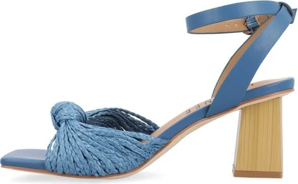 Journee Collection Women's Galinda Low Block Heel Sandals Pink - Image 5