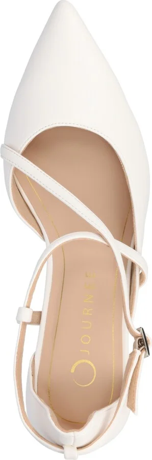 Journee Collection Women's Galvinn Crisscross Pointed Toe Pumps - Image 4