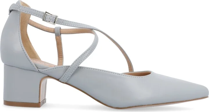 Journee Collection Women's Galvinn Crisscross Pointed Toe Pumps - Image 6
