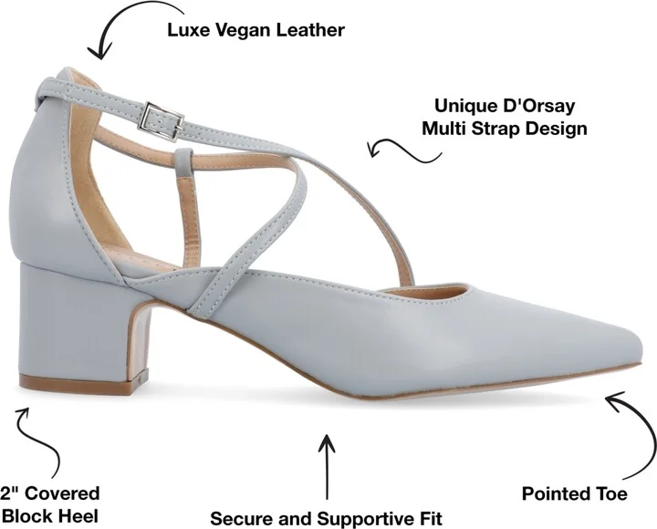 Journee Collection Women's Galvinn Crisscross Pointed Toe Pumps - Image 10