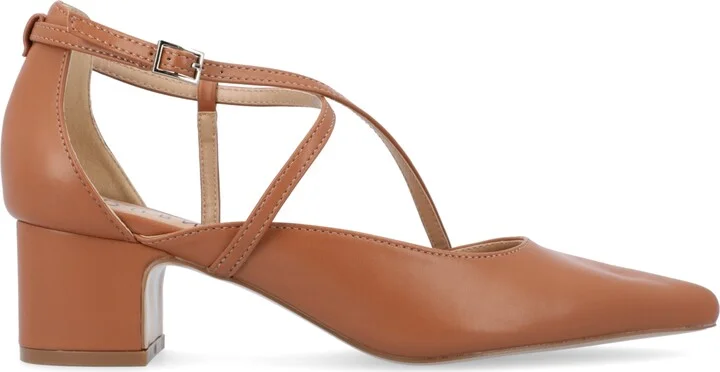Journee Collection Women's Galvinn Crisscross Pointed Toe Pumps - Image 11