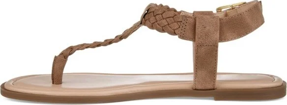 Journee Collection Women's Genevive Ankle Strap Flat Sandals Brown - Image 2